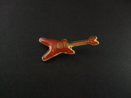 Elektrische gitaar rood